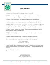 National 4-H Week Proclamation 2007